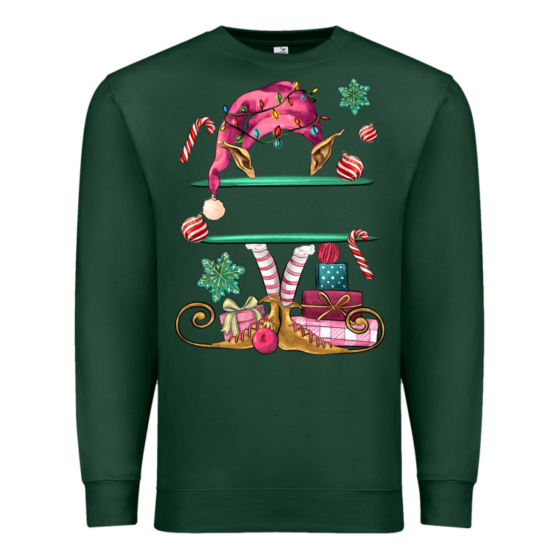 Pink Elf Costom Name And Preview Premium Sweatshirt by MaliasSmallBusiness | Teevron