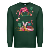 Sports Green pink elf costom name and preview Premium Sweatshirt - MaliasSmallBusiness