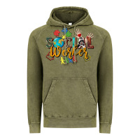 Vintage Olive social worker Vintage Hoodie - Zillion Design Studio