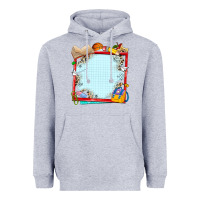 Heather Grey school your text here Heavyweight Hoodie - NancyCooperArtShop