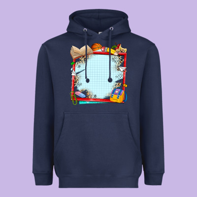 School Your Text Here Heavyweight Hoodie Designed By Nancycooperartshop