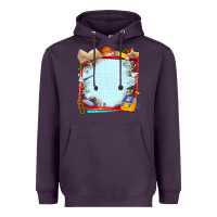 Plum school your text here Heavyweight Hoodie - NancyCooperArtShop
