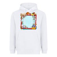 White school your text here Heavyweight Hoodie - NancyCooperArtShop