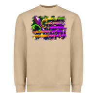 Mushroom mardi gras flag Heavyweight Sweatshirt - RacoonDesign