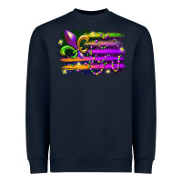 Navy mardi gras flag Heavyweight Sweatshirt - RacoonDesign