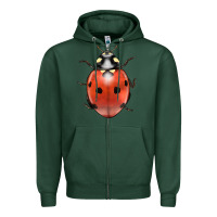 Sports Green lady bug Zipper Hoodie - LillyAllenDesigns