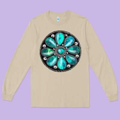 Gemstone Long Sleeve Tee Designed By Jahusdesignshop