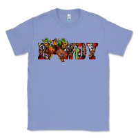 Colony Blue Christmas Howdy Bronco Rodeo Classic Tee - JahusDesignShop
