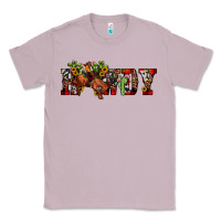 Lilac Christmas Howdy Bronco Rodeo Classic Tee - JahusDesignShop