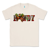 Natural Christmas Howdy Bronco Rodeo Classic Tee - JahusDesignShop