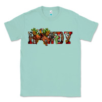 Seafoam Christmas Howdy Bronco Rodeo Classic Tee - JahusDesignShop