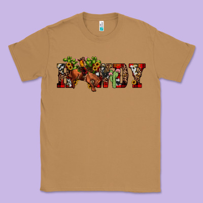 Christmas Howdy Bronco Rodeo Classic Tee Designed By Jahusdesignshop