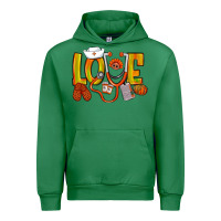 Emerald Thanksgiving love Nurse Urban Hoodie - NancyCooperArtShop