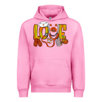 Fuchsia Pink Thanksgiving love Nurse Urban Hoodie - NancyCooperArtShop