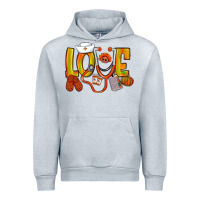 Heather Grey Thanksgiving love Nurse Urban Hoodie - NancyCooperArtShop