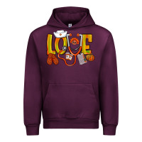 Mauve Wine Thanksgiving love Nurse Urban Hoodie - NancyCooperArtShop