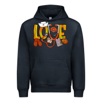 Navy Thanksgiving love Nurse Urban Hoodie - NancyCooperArtShop