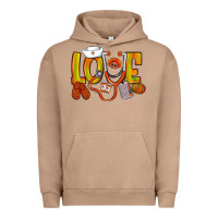 Pigment Burro Thanksgiving love Nurse Urban Hoodie - NancyCooperArtShop