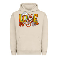 Pigment French Oak Thanksgiving love Nurse Urban Hoodie - NancyCooperArtShop