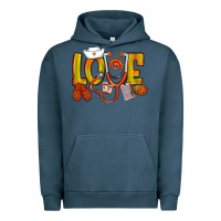 Pigment Midnight Navy Thanksgiving love Nurse Urban Hoodie - NancyCooperArtShop