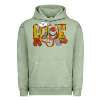 Pigment Oil Green Thanksgiving love Nurse Urban Hoodie - NancyCooperArtShop