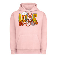 Pigment Salmon Thanksgiving love Nurse Urban Hoodie - NancyCooperArtShop