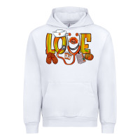 White Thanksgiving love Nurse Urban Hoodie - NancyCooperArtShop