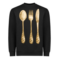 Black spoon fork knife fa element Heavyweight Sweatshirt - FaDigitalArtStudio