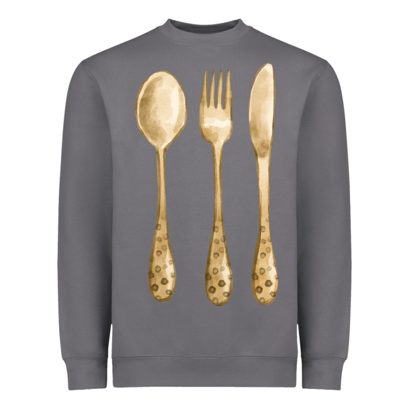 Spoon Fork Knife Fa Element Heavyweight Sweatshirt by FaDigitalArtStudio | Teevron