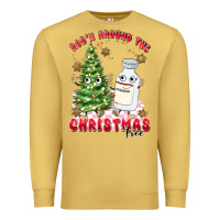 Antique Gold racn around the christmas tree Premium Sweatshirt - MaliasSmallBusiness