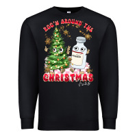 Black racn around the christmas tree Premium Sweatshirt - MaliasSmallBusiness