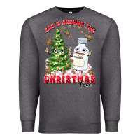 Charcoal Heather racn around the christmas tree Premium Sweatshirt - MaliasSmallBusiness