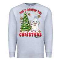 Heather Grey racn around the christmas tree Premium Sweatshirt - MaliasSmallBusiness