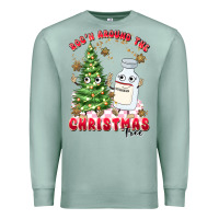Seafoam racn around the christmas tree Premium Sweatshirt - MaliasSmallBusiness