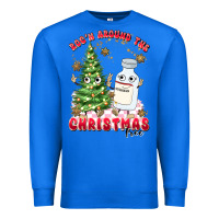 True Royal racn around the christmas tree Premium Sweatshirt - MaliasSmallBusiness