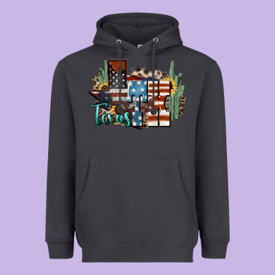Tx Texas Heavyweight Hoodie Designed By Nancycooperartshop