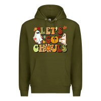 Army Green halloween lets go ghouls Premium Hoodie - BarkalooDesign