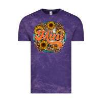 Cloud Purple mini western Vintage Tee - RacoonDesign
