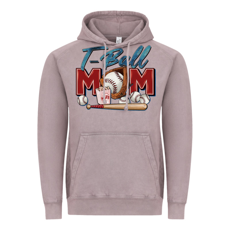 T Ball Mom Vintage Hoodie by Zillion Design Studio | Teevron