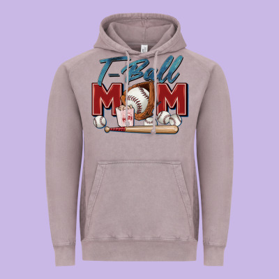 T Ball Mom Vintage Hoodie Designed By Zillion Design Studio