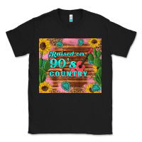 Black raised 90's country guitar cactus sunflower's Classic Tee - Artiststas