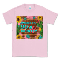 Bubblegum Pink raised 90's country guitar cactus sunflower's Classic Tee - Artiststas
