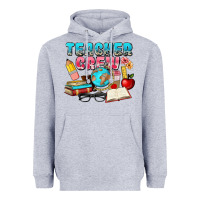 Heather Grey teacher crew Heavyweight Hoodie - NancyCooperArtShop