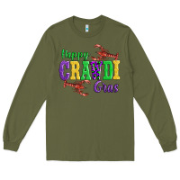 Army Green happy mardi gras with lobster Long Sleeve Tee - AdoDesignShop