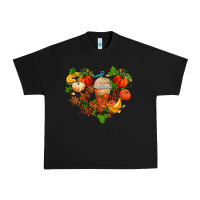 Black fall pumpkin heart Urban Heavy Tee - AdoDesignShop