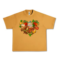 Peanut Butter fall pumpkin heart Urban Heavy Tee - AdoDesignShop