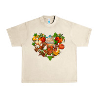 Sandshell fall pumpkin heart Urban Heavy Tee - AdoDesignShop