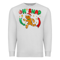 Dove Grey oh snap with gingerbread Premium Sweatshirt - MaliasSmallBusiness