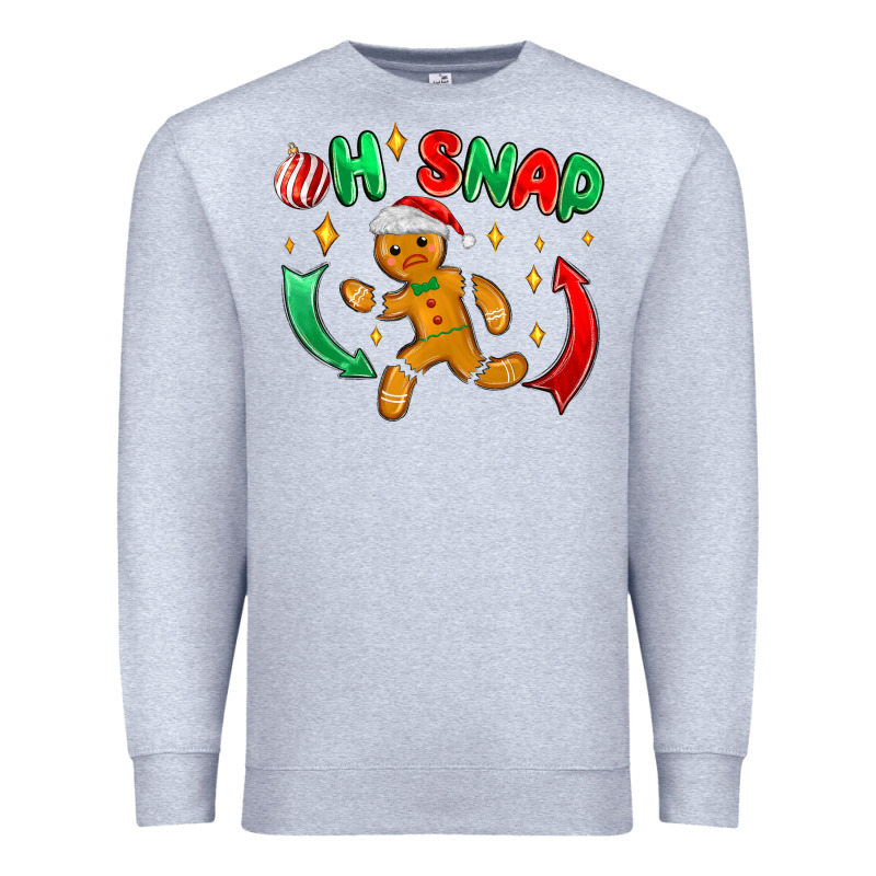 Oh Snap With Gingerbread Premium Sweatshirt by MaliasSmallBusiness | Teevron