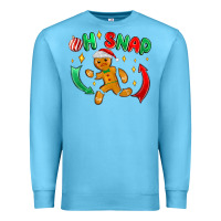 Ocean Blue oh snap with gingerbread Premium Sweatshirt - MaliasSmallBusiness